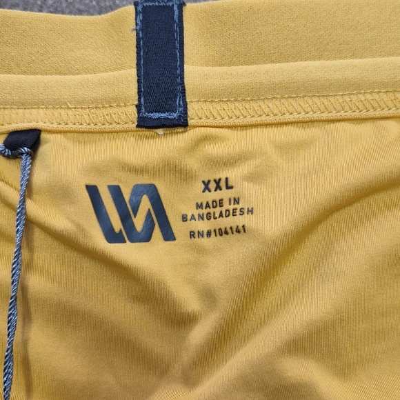 VRST Mens XXL 5" Accelerate Running Shorts Yellow Sunset Relaxed Fit NWT - Picture 8 of 9